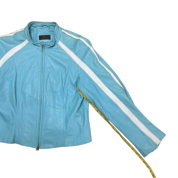 Danier Light Blue Leather Jacket - Picture 10 of 10